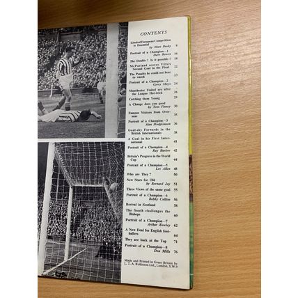 1950s "THE BIG BOOK OF FOOTBALL CHAMPIONS" UK SOCCER ANNUAL HB BOOK (P4)