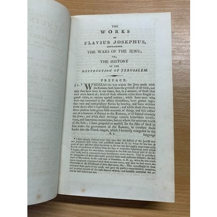 1802 The Genuine Works Of Flavius Josephus Volume 3 223 Year Old Book (P5)