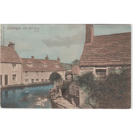 The Mill Pond Swanage Dorset Postcard (QDOR462)