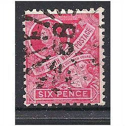 New South Wales 1888 SG256 6d Carmine Good/Fine Used .