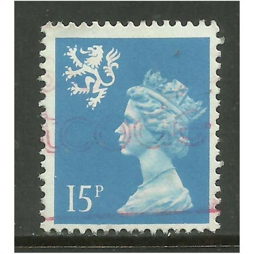 Scotland GB 1989 15p Bright Blue Machin SG S56.(K455 )