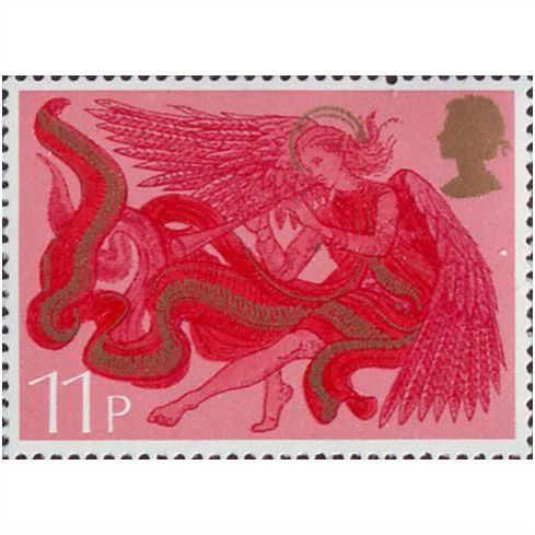 Great Britain 1975 11p Christmas Angel Horn Unmounted Mint NHM SG 995 Sc 760