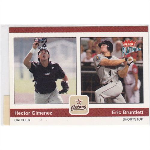 2004 Fleer Platinum Baseball Hector Gimenez/Eric Bruntlett