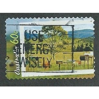 AUS 2012 60c (S/A) 'LIVING AUSTRALIA- RURAL POSTBOXES' FINE USED (EBID36-848)
