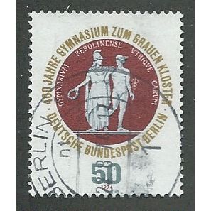 BERLIN - 1974 50pf '400TH ANN OF EVANGICAL SCHOOL ' FINE USED (EBID42-336)