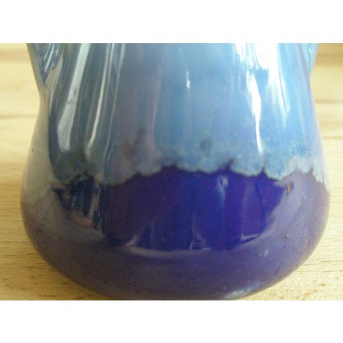 Continental Pottery Blue Lustre Bud Vase