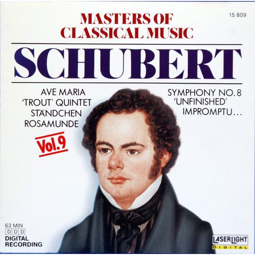 Schubert* ‎– Masters Of Classical Music Vol.9 Schubert CD Compilation 1988