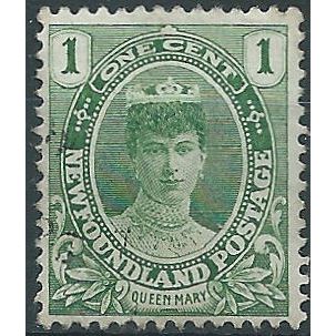 Newfoundland 1911 SG117 1/2c Yellow-Green Mounted Mint . ..