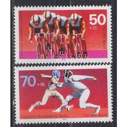 GERMANY BERLIN [1978] MiNr 0567-68 ( **/mnh ) Sport