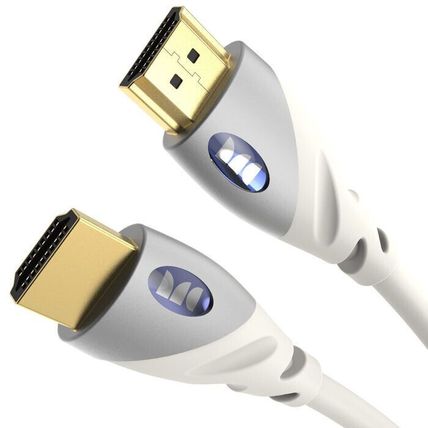 Monster 18Gbps 4K HDMI 2.0 Cable-4 FT-18Gbps-4K HDR-3D-1080P-Ethernet-WHITE-FAST