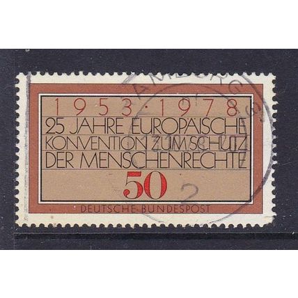 GERMANY 1978 25th ANNIV HUMAN RIGHTS USED SG1870