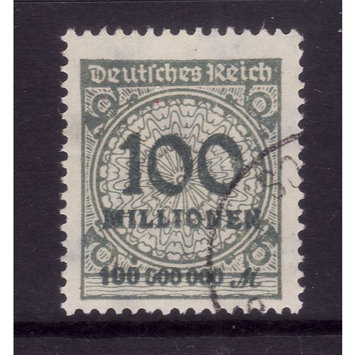GERMANY 1923 100M GREY SG 324 FINE USED#2