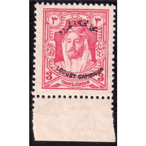 Transjordan Sg184 3m Carmine-Pink Fresh unmounted mint MNH (G172)