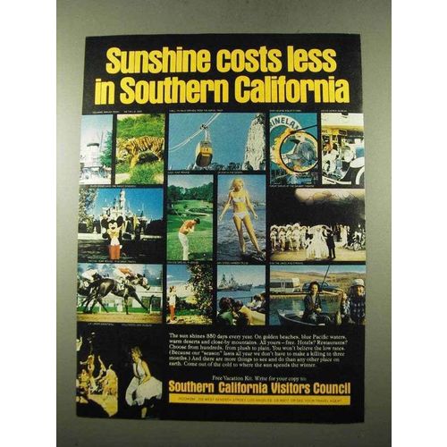 1975 Southern California Ad - Sunshine Costs Less
