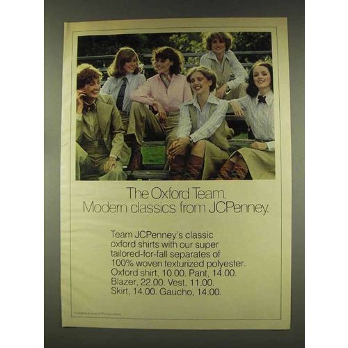 1977 JCPenney Classic Oxford Shirts Ad - Modern