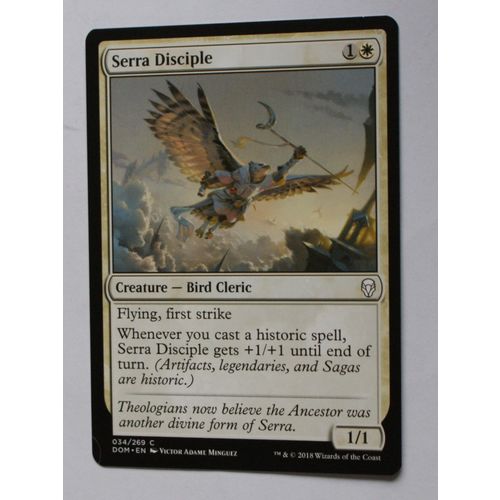 Magic the Gathering MTG CCG: Dominaria - # 34 Serra Disciple (A) 2018 WotC