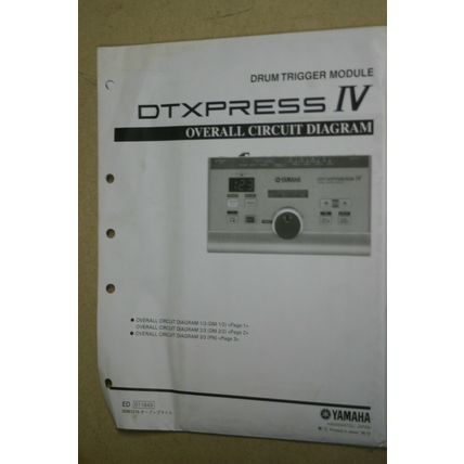 Yamaha DTXPRESS IV Drum Trigger Module Overall Circuit Diagram