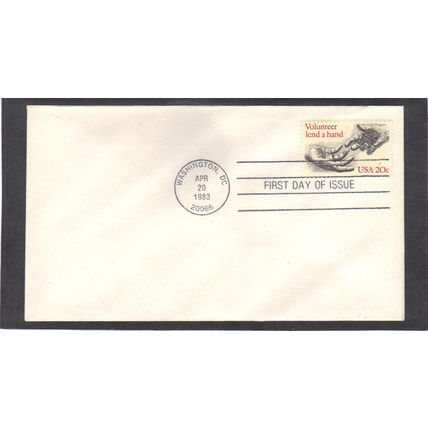 FDC 2039 20c Voluntarism (No Cachet-Typed/A) CV40603