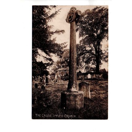 NICE PRINTED POSTCARD OF THE CROSS IFFLEY CHURCH OXFORDSHIRE (4130)
