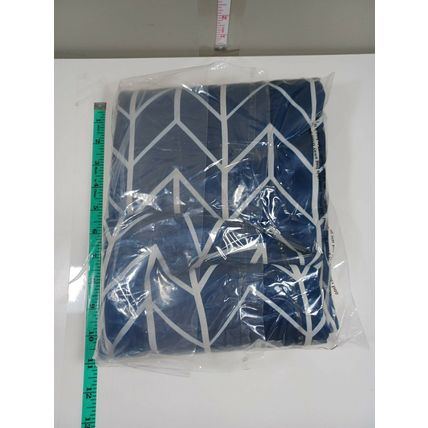 Sun Zero 95"x40" Kenwood Chevron Blackout Grommet Top Curtain Panel Navy