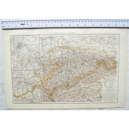 1895 The Times Plate 39 Kingdom of Saxony