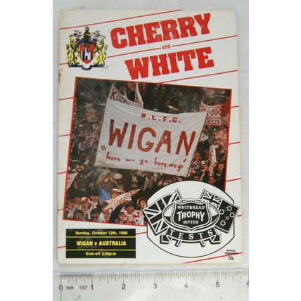 1986 programme Wigan v. Australia