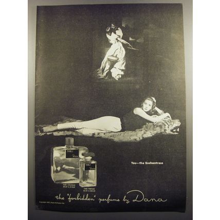 1951 Dana Tabu Perfume Ad - You - the Enchantress