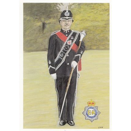 MDP Band Master Ministry Of Defence Police Policeman Plain Back Rare MOD Postcar