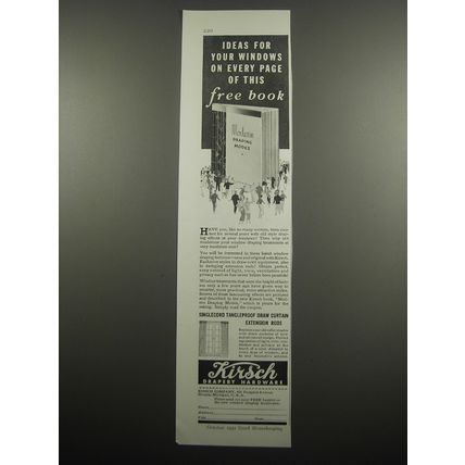 1933 Kirsch Drapery Hardware Ad - Ideas for your windows on every page