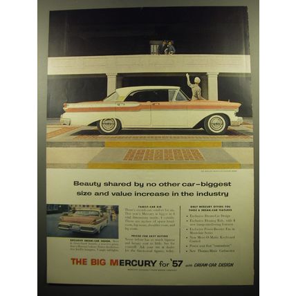 1957 Mercury Montclair Phaeton Sedan Ad - Beauty shared by no other car