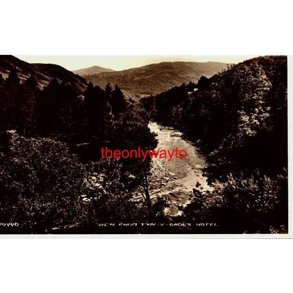 View From Tyn-Y-Groes Hotel, Wales, RP Valentines Postcard
