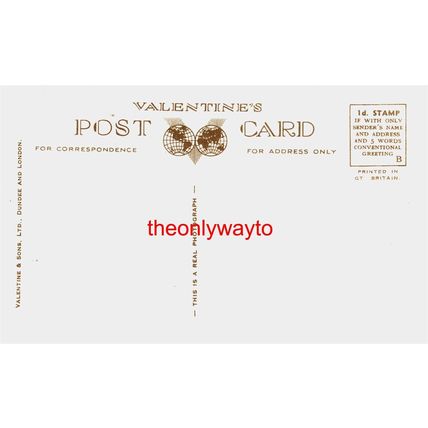 View From Tyn-Y-Groes Hotel, Wales, RP Valentines Postcard