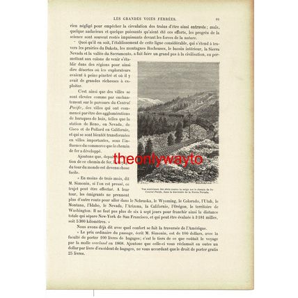 Snow Protection On The Central Pacific Railway, USA, Book Illustration, 1895
