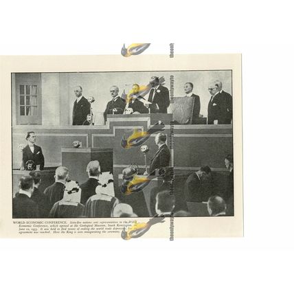 World Economic Conference, 1933, Book Illustration (Print) 1935