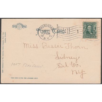 Armory, Amsterdam, New York, 1907 - American News Co Postcard