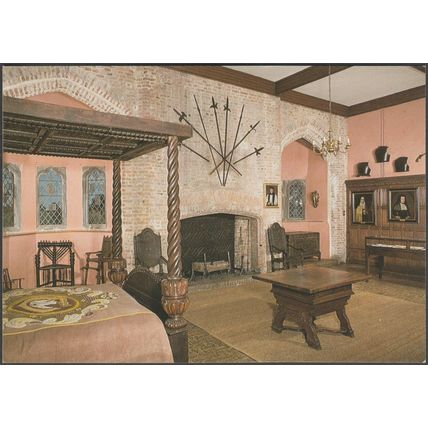 The King's Room, Oxburgh Hall, Norfolk, c.1980s - National Trust Postcard