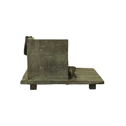 Bronzen beeld Eric Claus : Sculptuur naar monument Henk Overduin, 1990