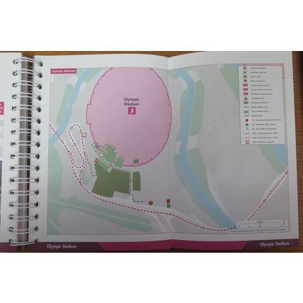 2012 LONDON OLYMPICS MEDIA TRANSPORT GUIDE - RARE