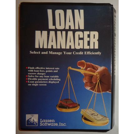 LOAN MANAGER, by Lassen software, Inc., NEW [1989]