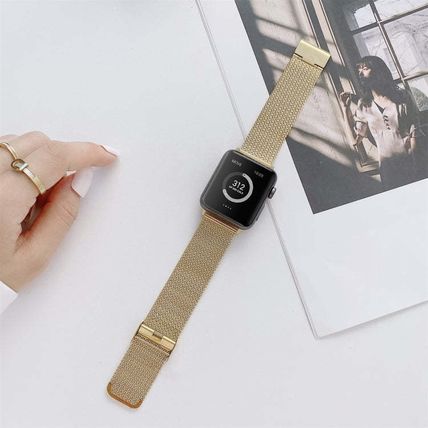 V-shaped Buckle Straight Steel Replacement Strap Watchband For Apple Watch Serie