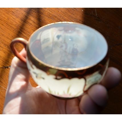 Antique Victorian JAPANESE TEA SET 1800s early 1900s Japan Oriental vintage