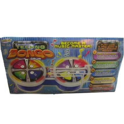 Electronic Techno Bongo Drum Machine Toy Music Beats 24 Different Songs