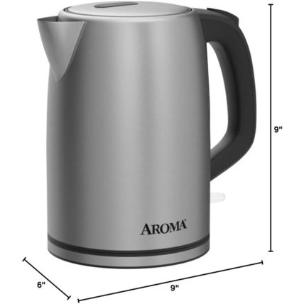 1.7L / 7-Cup Stainless Steel Electric Kettle with Cordless Pouring, Automatic Ke