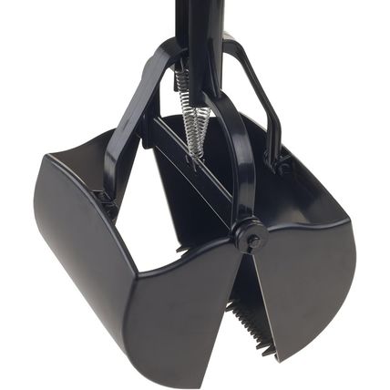 Pet Pooper Scooper - Plastic and Aluminum Cat and Dog Poop Grabber with Long Han