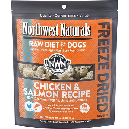 Northwest Naturals Freeze-Dried Chicken & Salmon Dog Food - Bite-Sized Nuggets -