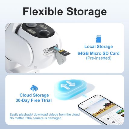 4G LTE Cellular Security Camera No Internet Needed, Solar No Wifi Security Camer