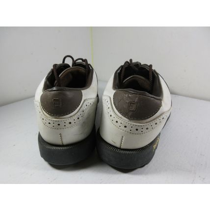 Footjoy Men's Golf Shoes Brown White Size 9.5 M Soft Spikes - 45542