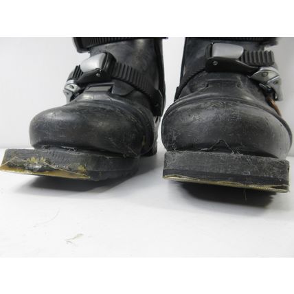Garmont Veloce 3 Pin 75 MM Telemark Ski Boots Black Hard Shell Sz 25-26.5 Mondo