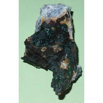Atacamite - Mt. Gunson Cu Mine, South Australia Mineral - 60x40mm 29g #eb003