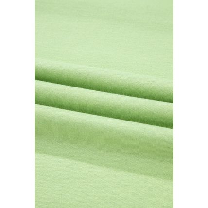 Meadow Mist Green Solid Loose V Neck Half Sleeve Tee and Shorts